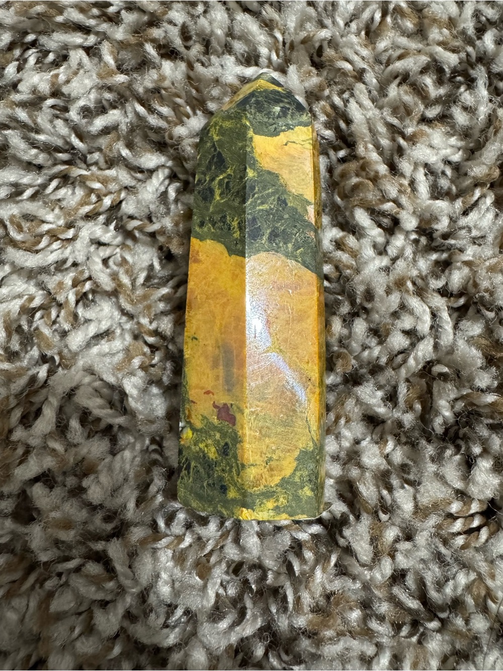 Bumblebee Jasper Crystal Tower – Natural Yellow & Black Stone